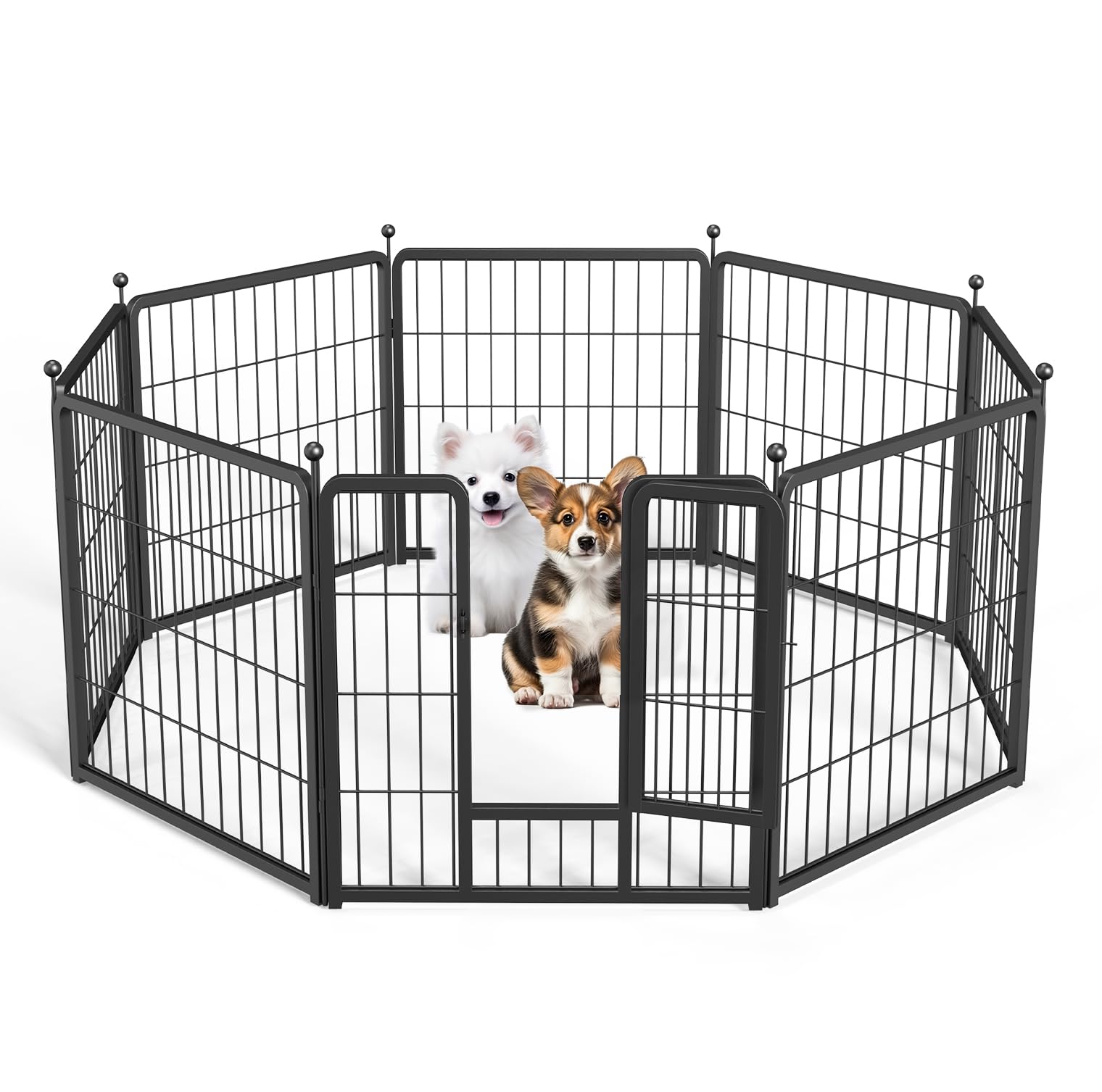 Amazon.co.jp: シンプル デラックス 犬用プレイサークル 屋内 屋外 高